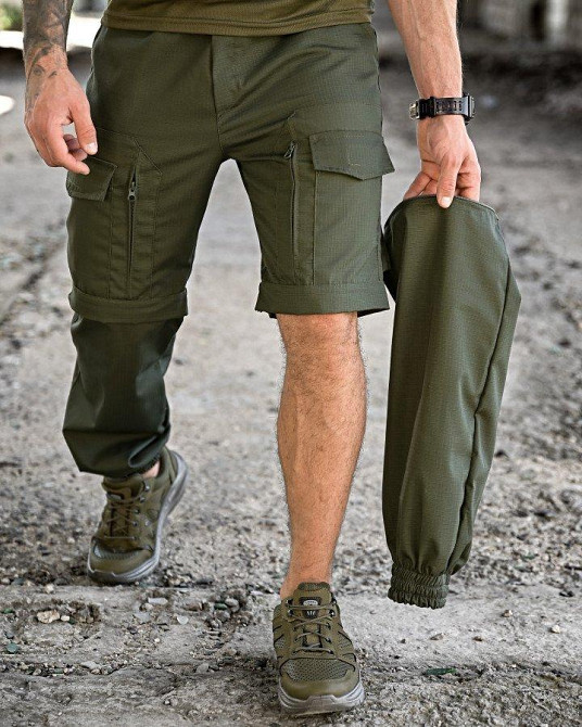 Тактичні штани шорти джогери MINISTERIUM олива ПП7807 Одеса - фото 8