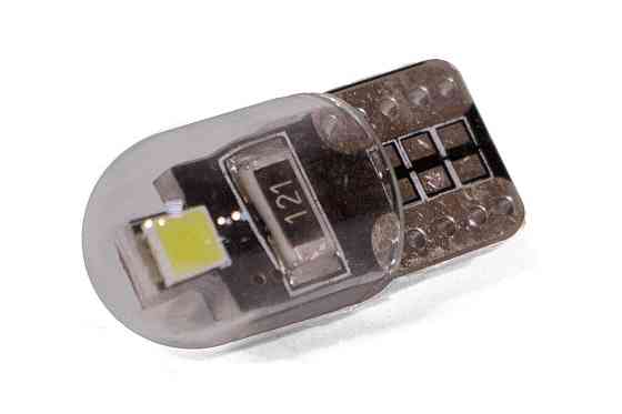 Светодиодная лампа StarLight T10 2 диода 2835 12V 0.5W WHITE / мультиполярная в прозрачной колбе / печатная плата Харьков