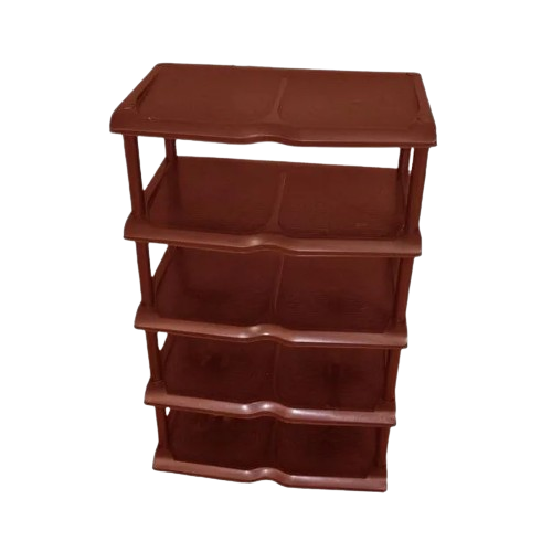 Полиця для взуття на 5 полиць 31*48*80см пластик коричневий PROFF Виланд Житомир