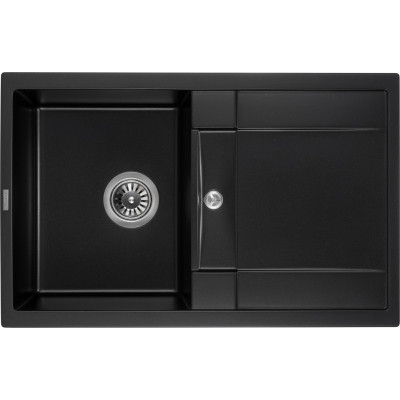 Мийка кухонна GRANADO комплект VALENCIA black shine_чаша ліворуч (ksg0701L) Вінниця - фото 11