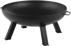 Гриль Beliani Palenisko ogrodowe grill stalowe na węgiel drewno okrągłe 76 cm czarne Sempu Киев