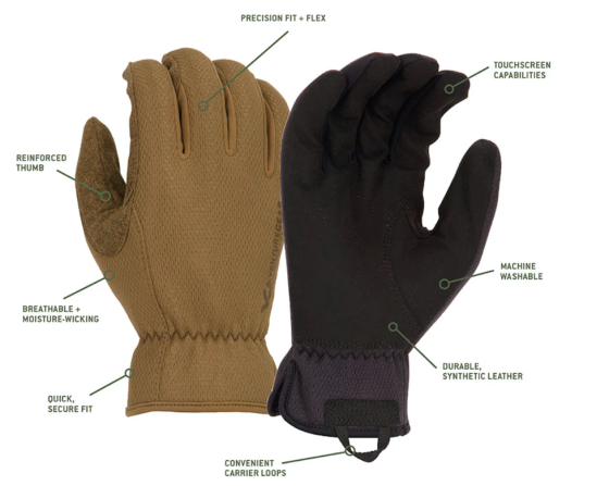 Тактичні рукавиці Venture Gear Tactical VGTG20 Medium-Duty Operator, чорні, розмір S (7) Київ