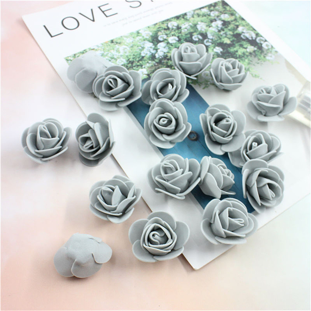 Маленькі квіточки для декору 50 штук 3 см сірий Київ - фото 3