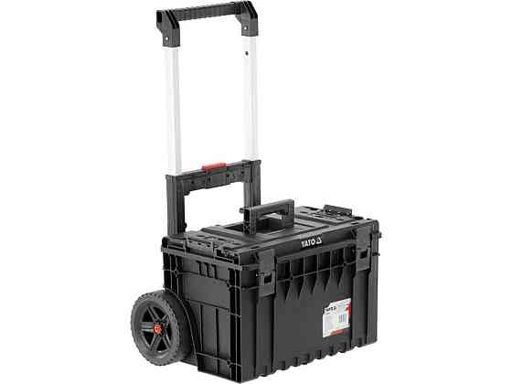 Ящик для інструментів 52V S1 2 секції з органайз. YATO на 2-х колесах, 660x643x483 мм, з телеск. руч Одеса