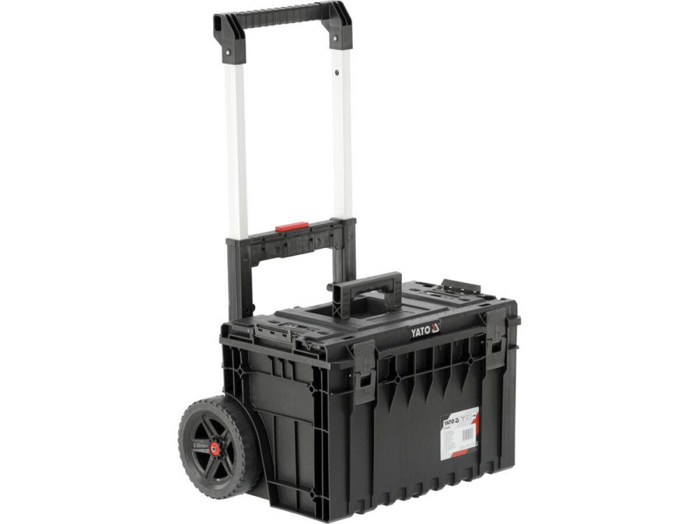 Ящик для інструментів 52V S1 2 секції з органайз. YATO на 2-х колесах, 660x643x483 мм, з телеск. руч Одеса - фото 1