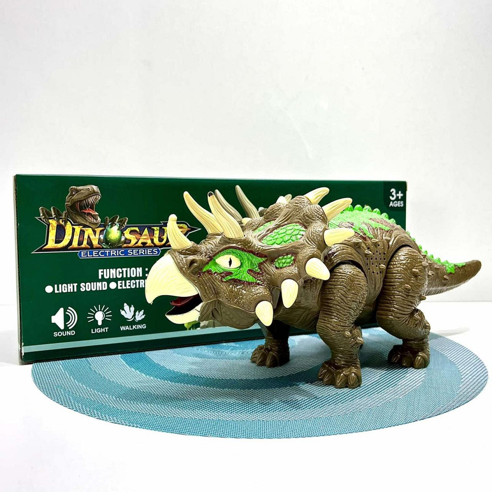 Динозавр ходит виляє хвостом і головою зі світловими та звуковими ефектами (904A) Чернігів - фото 2