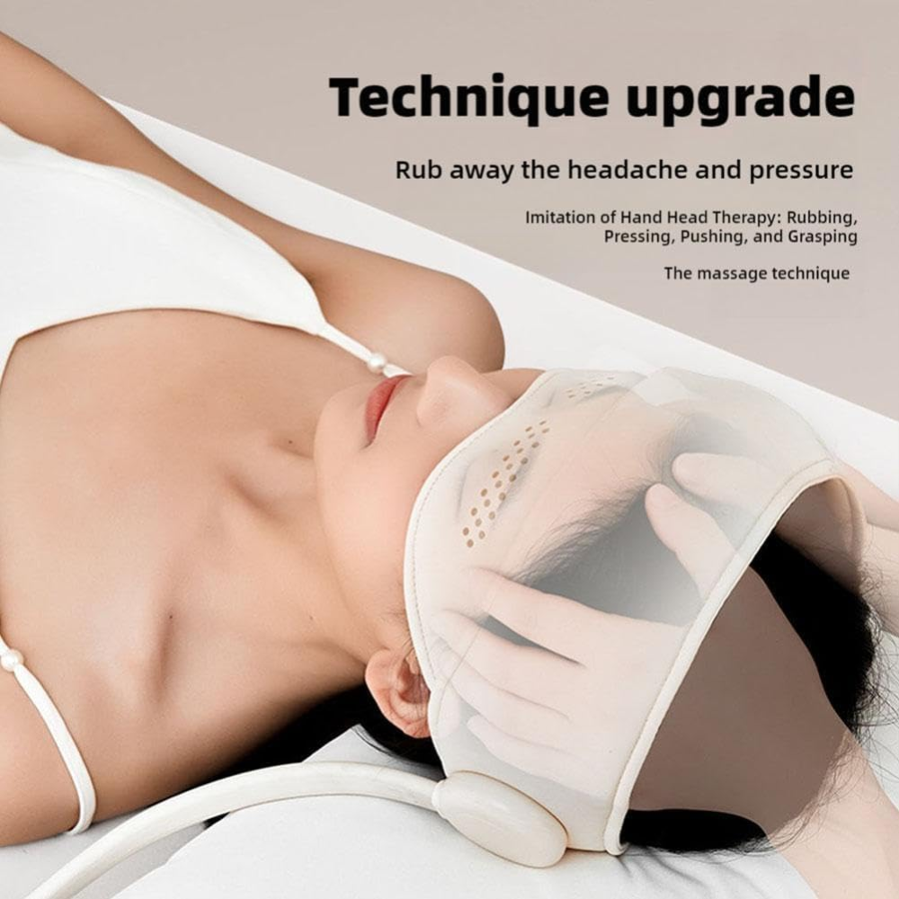 Масажер для голови та очей Massageflow Pro, бездротовий компресійний масажер із підігрівом, 6 зон, 4 режими, 3000 мАг Київ - фото 7