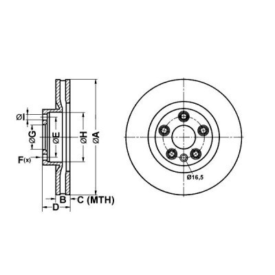 Гальмівний диск ATE 24-0136-0123-1-02 Вінниця - фото 3