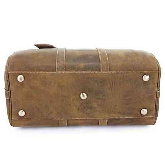 Сумка дорожная Vintage 14050 из винтажной кожи Коричневая Киев