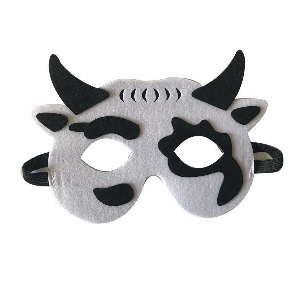 Детская маска из фетра Корова one size черно-белый Киев - изображение 1