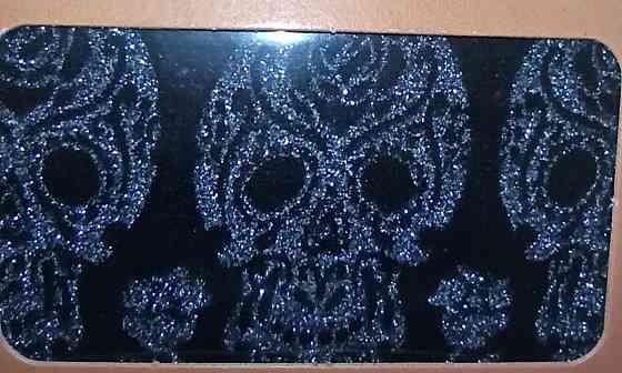 Жіночі колготи з Черепами з блискітками на Хелловін 50\20den L 46-48 Італія чорний Київ