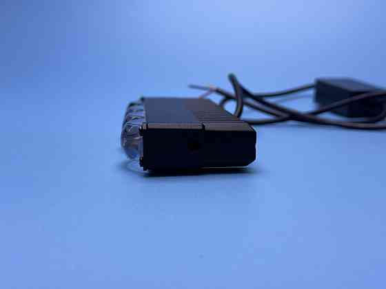 Фара рабочего света LED однорядная 130 мм SPOT — 8 диодов с линзой (Белый + Желтый свет), четкая СТГ Харьков