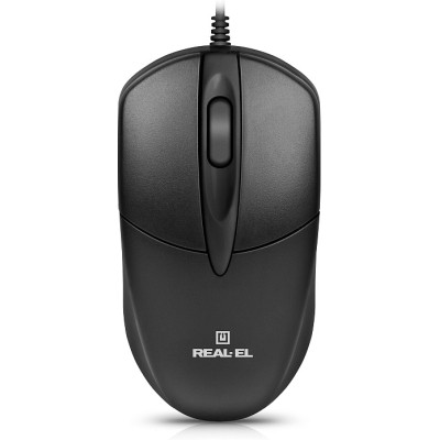 Мишка REAL-EL RM-214 USB Black (EL123200039) Вінниця - фото 3