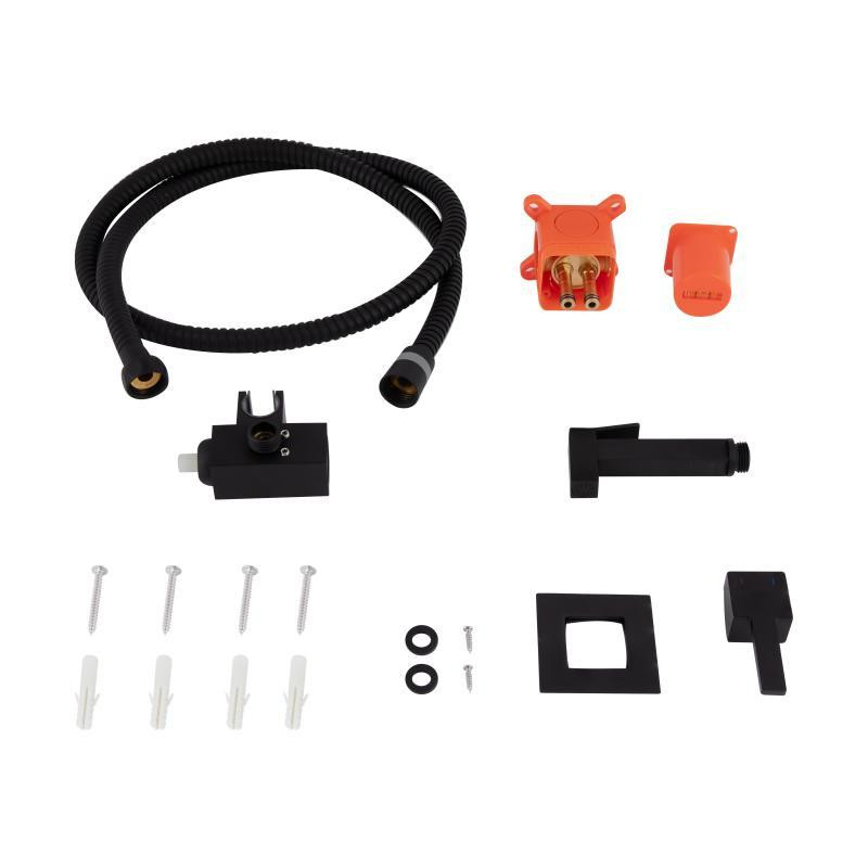 Гигиенический душ из латуни Qtap Inspai-Varius прямоугольный QT259710842859NB Black Matt Харьков - изображение 6