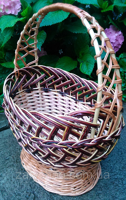 Корзинка из лозы с широкой ручкой Киев - изображение 1