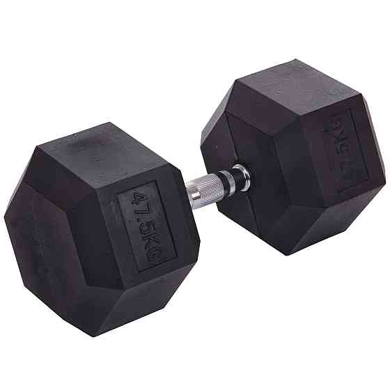 Гантель 47.5 кг суцільна шестигранна Zelart-2679-47_5 Київ