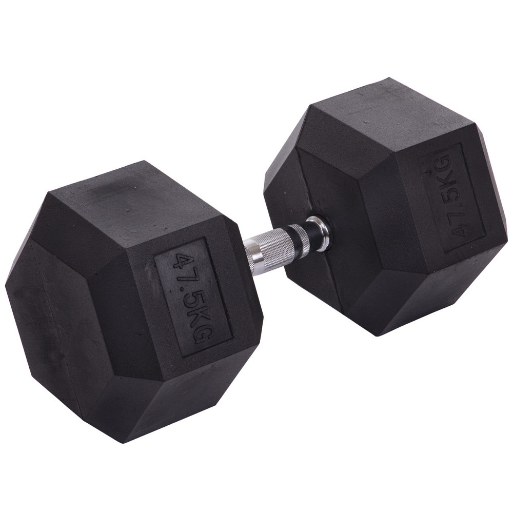 Гантель 47.5 кг цельная шестигранная Zelart-2679-47_5 Киев - изображение 2