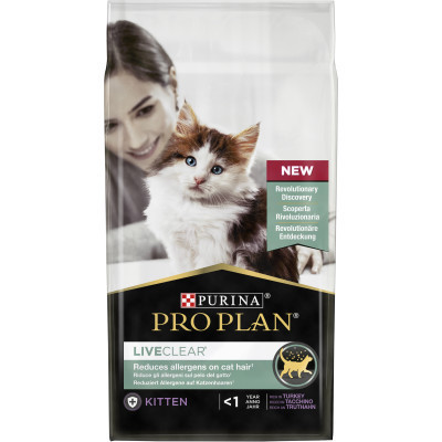 Сухий корм для кішок Purina Pro Plan LiveClear для зменшення алергенів на шерсті з індичкою 1.4 к (7613287232526) Вінниця - фото 8
