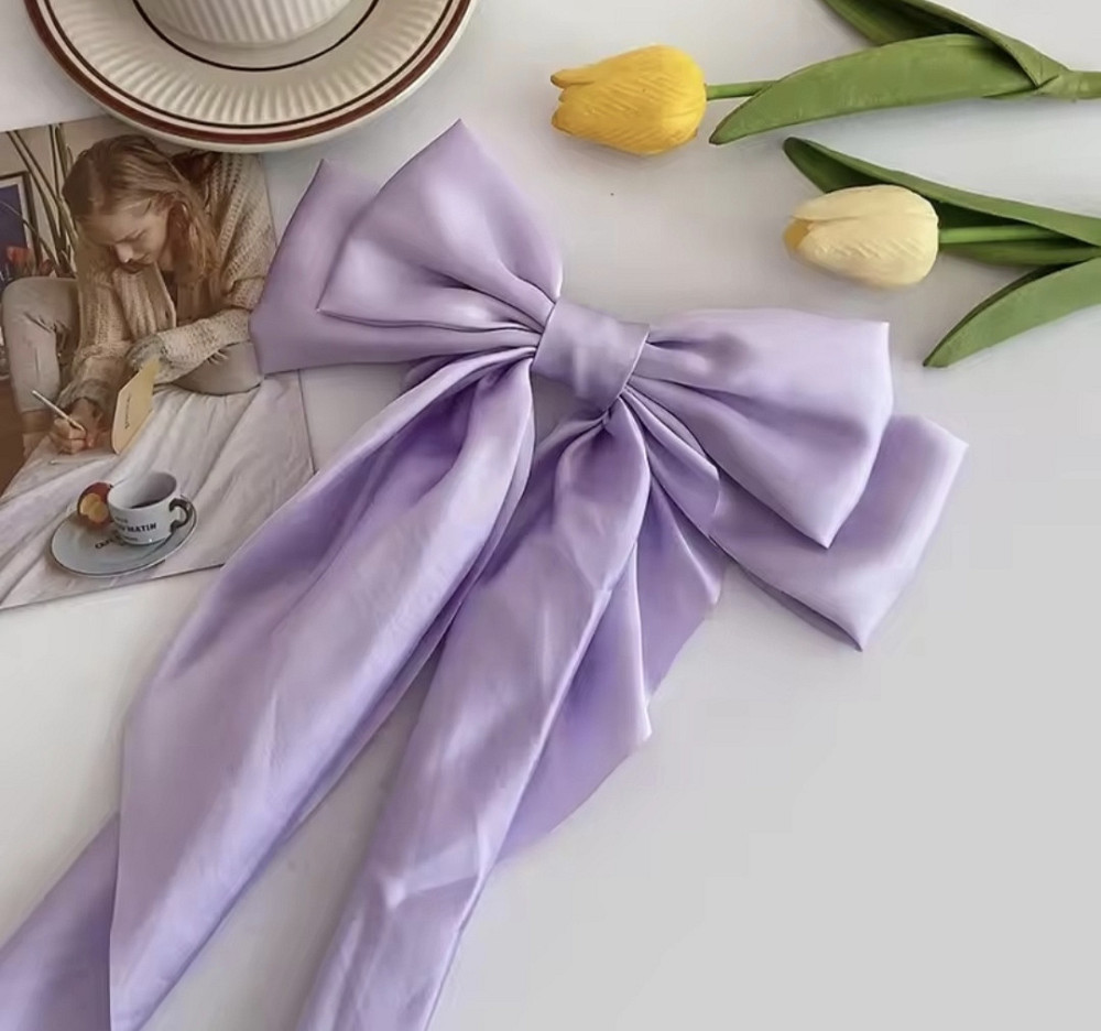 Заколка-автомат "Бант" 20х35 см Фіолетовий Сміла - фото 5