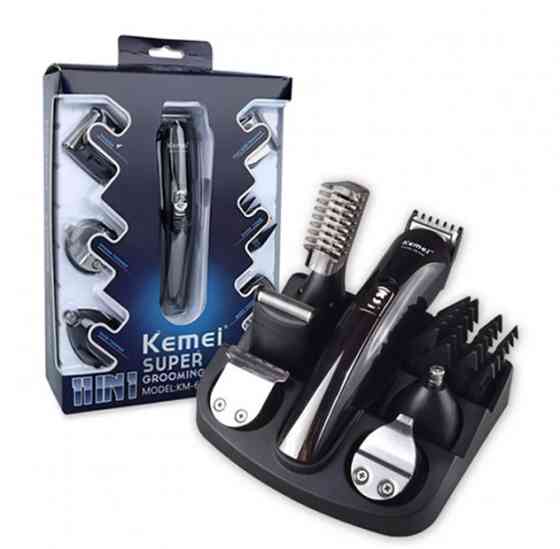Машинка для стрижки Бритва Тример Kemei KM-600 11 в 1 Стайлер з підставкою Вінниця