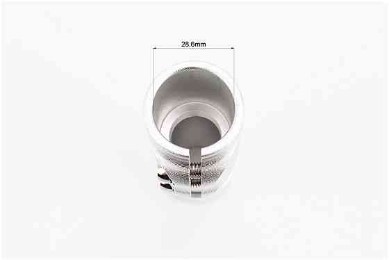 Подовжувач штока вилки 1 1/8” (28.6 мм)х117мм, алюмінієвий, сірий HR-117 Київ