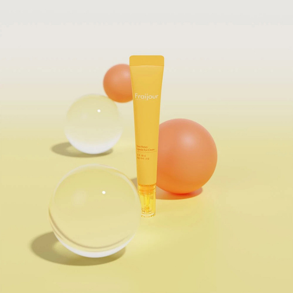 Мікрокапсульний крем для зони навколо очей з медом та цитроном Yuzu Honey Capsule Eye Cream Fraijour 15 мл Київ - фото 4
