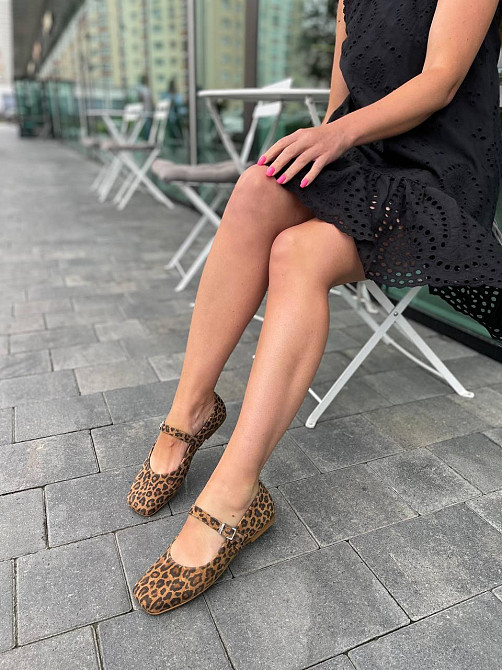 Zemira Балетки жіночі ZEMIRA леопард натуральна замша 36р. (5511) Коломия - фото 8