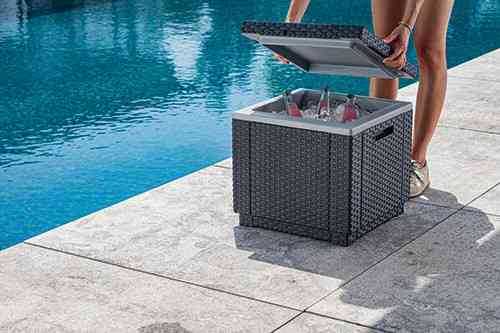 Стіл-скриня з термоізоляцією Allibert Ice Cube, графіт Київ