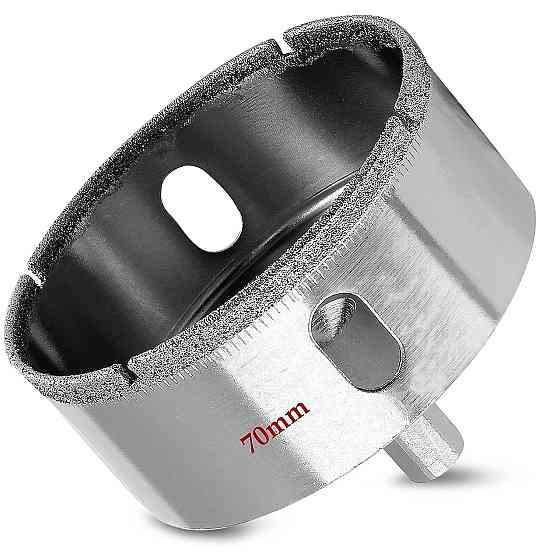 Алмазні коронки, коронки для плитки, коронки для розеток, коронки по керамограніту, коронки для плитки 70 мм (122319470) Київ