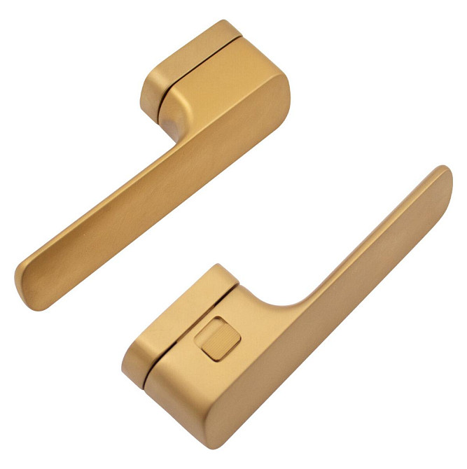 Дверная ручка на розетке M&T Minimal2.0 147896 Right TIN-A титан/латунь матовая, в комплекте с WC Киев - изображение 2