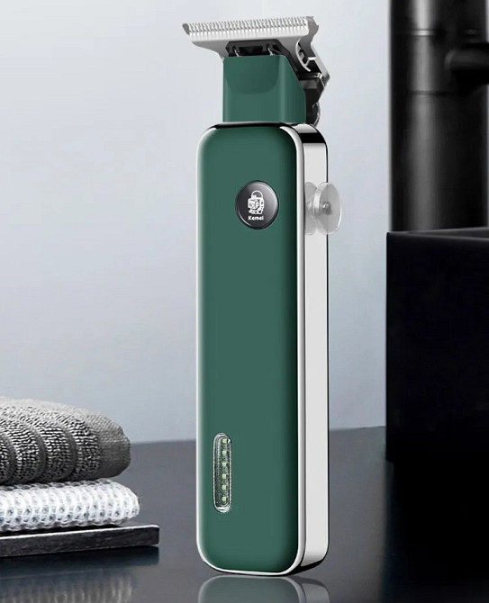 Тример для стрижки волосся окантування бороди акумулятор USB Kemei KM-5098 Київ - фото 4