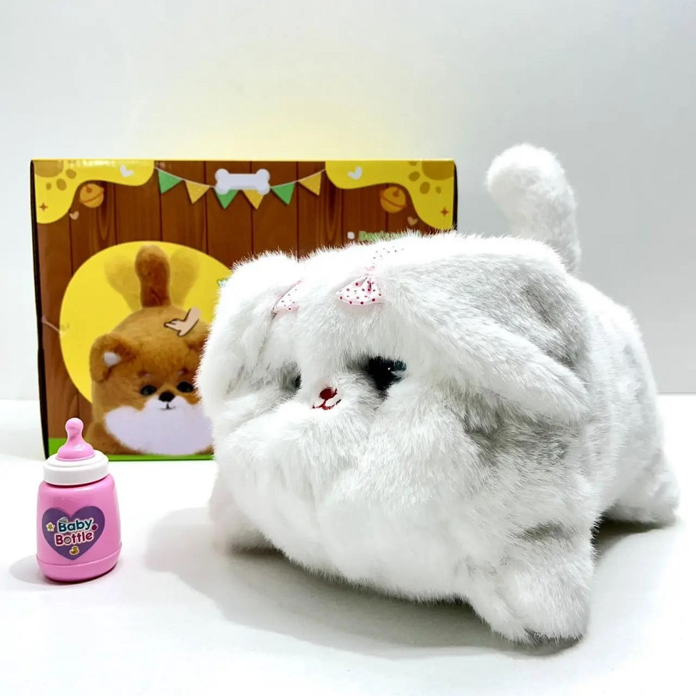 Собачка інтерактивна рухає хвостом заплющує очі повторює слова Біла (933-105 E) Чернігів - фото 3