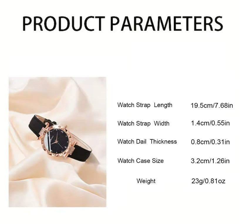 Подарочный набор для женщин наручные часы кольцо ожерелье и серьги без подарочной коробки зеленый Киев - изображение 2