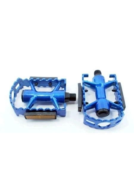 Педали велосипедные (с катафотами, металл, синие) Мукачево - изображение 1