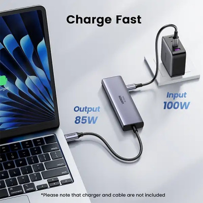 Концентратор Ugreen USB-C to HDMI + 2xUSB 3.2 + 2xUSB-C 3.2 + PD CM511 gray (35999) Вінниця - фото 4