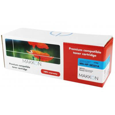 Картридж Makkon HP CLJP CE321A (128A) (SE321A) 1.3k cyan (MN-HP-SE321A) Винница - изображение 1