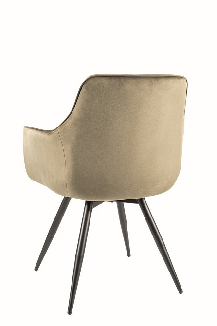 Стілець MANGO VELVET чорний каркас/оливковий BL.77 Киев - изображение 3