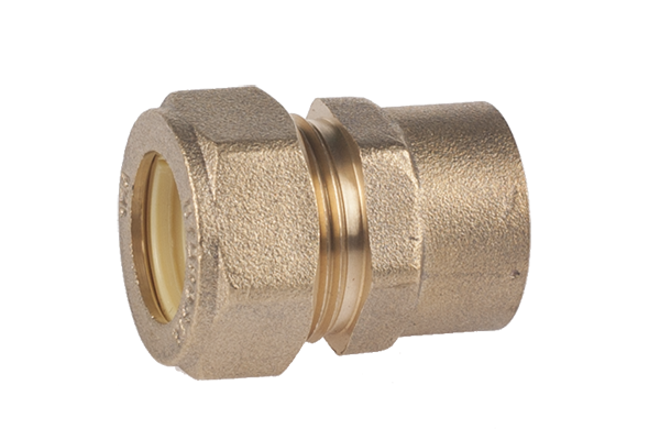 Соединение латунное для гофротрубы 25х1 внутренняя резьба Dispipe, муфта дя гофрированной трубы Харьков - изображение 1