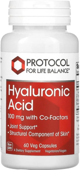 Гіалуронова кислота Protocol for Life Balance Hyaluronic Acid 100 мг 60 вег капс Київ - фото 1