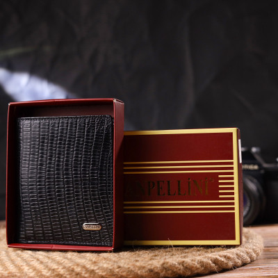 Кошелек Canpellini Из натуральной кожи Черное (21501) Винница - изображение 3