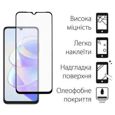 Чехол для мобильного телефона Dengos Kit for Honor x7a case + glass (Black) (DG-KM-55) Винница