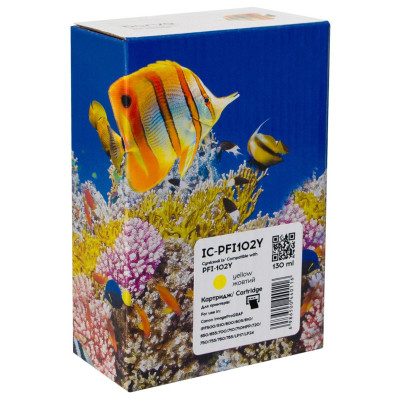 Картридж Barva Canon PFI-102Y (0898B001) 130 мл, yellow (IC-PFI102Y) Винница - изображение 1