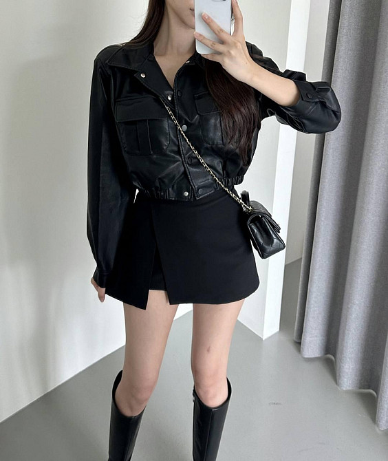 Базовая женская юбка-шорты костюмка люкс Одесса - изображение 5