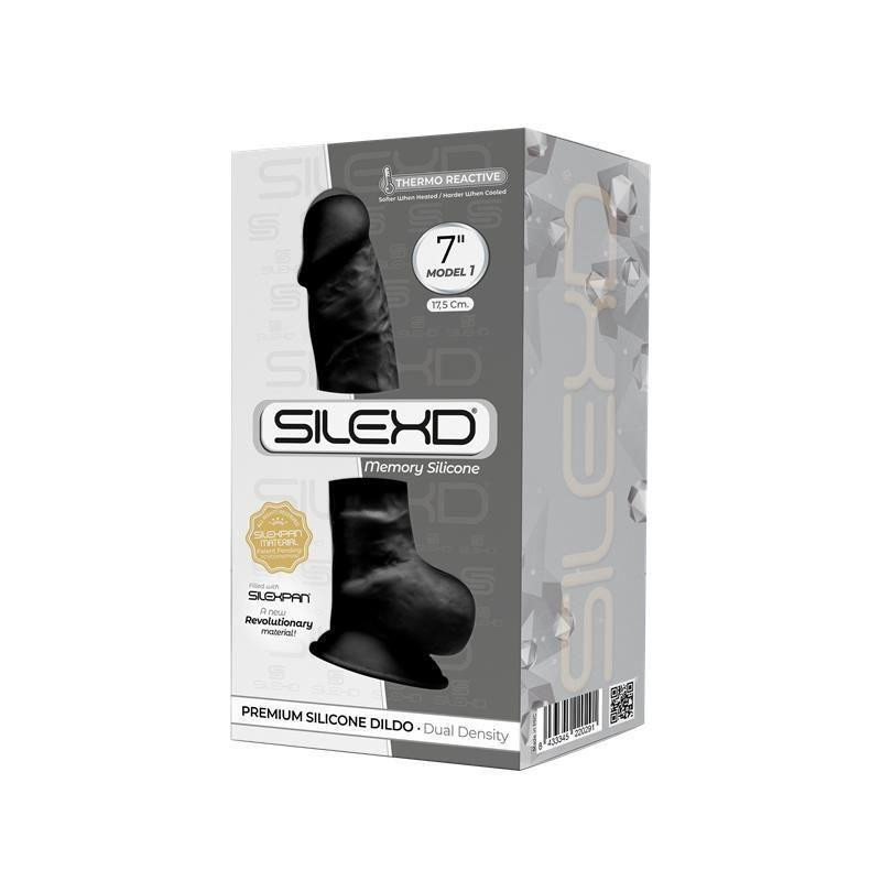Фаллоимитатор SilexD Johnny Black (MODEL 1 size 7in), двухслойный, силикон+Silexpan, диаметр 3,8см Sex Aura Киев - изображение 3