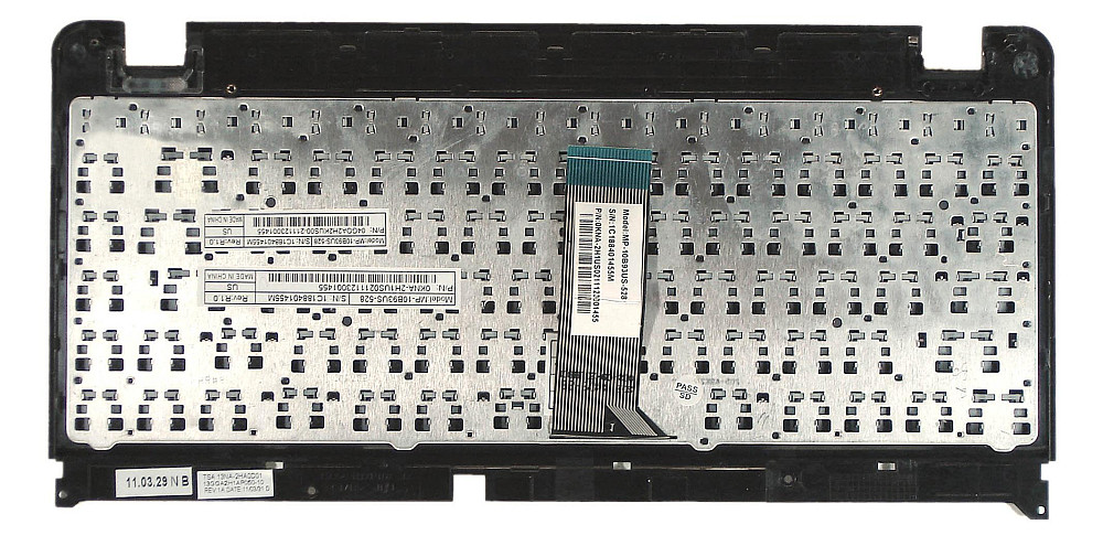 Клавиатура для ноутбука Asus EEE PC (1215) Black, (Black Frame) RU Винница - изображение 3