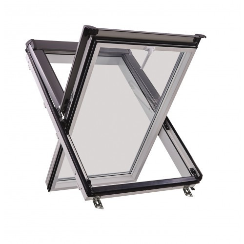 Мансардне вікно ПВХ ROTO Designo R4 WD R45 K Київ - фото 3