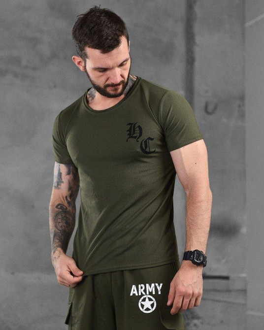 Футболка хаки девушка с автоматом мужская принт кулмакс летняя DS 3хл 56 Одесса - изображение 2