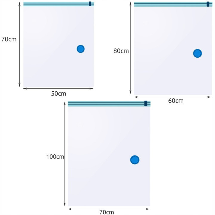 Набір вакуумних пакетів багаторазових 15 шт у 3-х розмірах Ruhhy (22129) Нововолинськ - фото 6