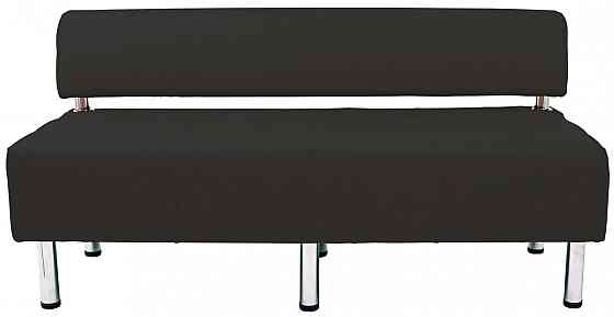 Диван Flay Office двійка зі спинкою 1550х650х750 Чорний Київ