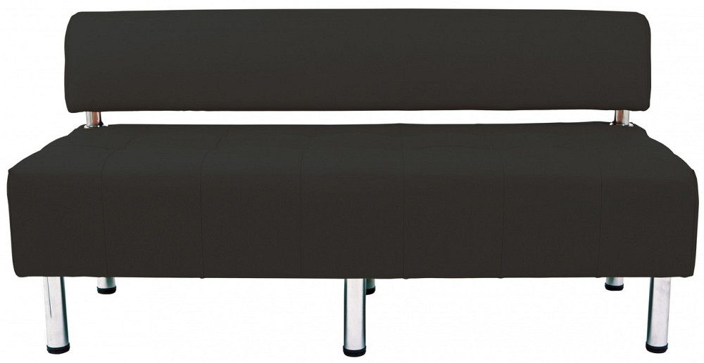 Диван Flay Office двійка зі спинкою 1550х650х750 Чорний Київ - фото 1